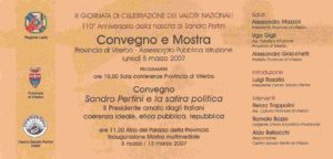 Invito per la Mostra Itinerante in Viterbo