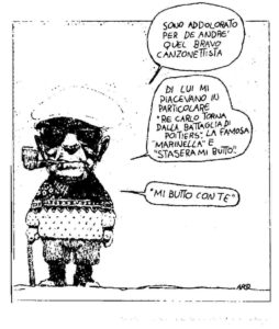 Vignette - 1979 18 - Copertina dedicata al rapimento del cantante Fabrizio De André